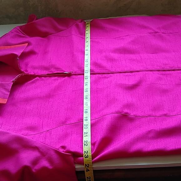 Peter Popovitch Women's size Large Pink zippered Blazer/Jacket. - Picture 6 of 7